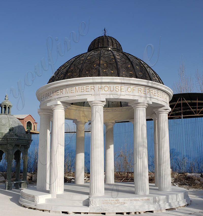 white marble gazebo